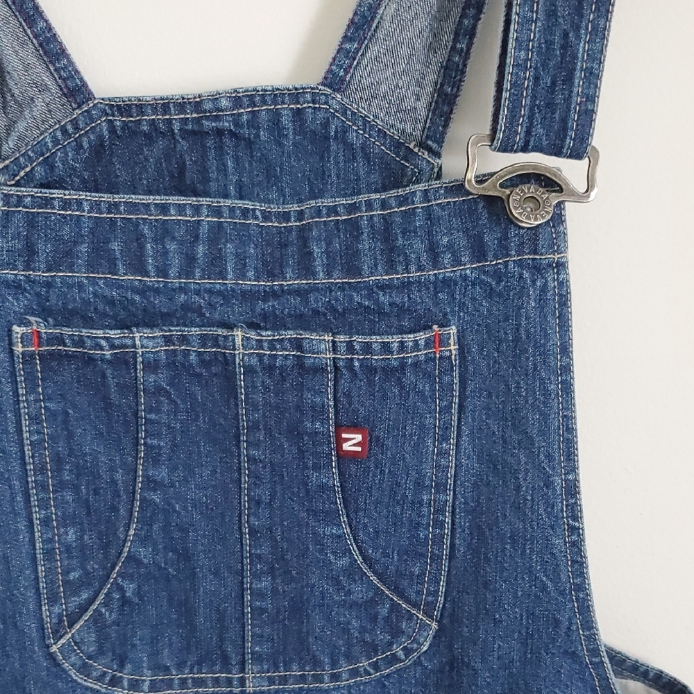 Classic Blue Denim Women's Overalls - Picture 4 of 10